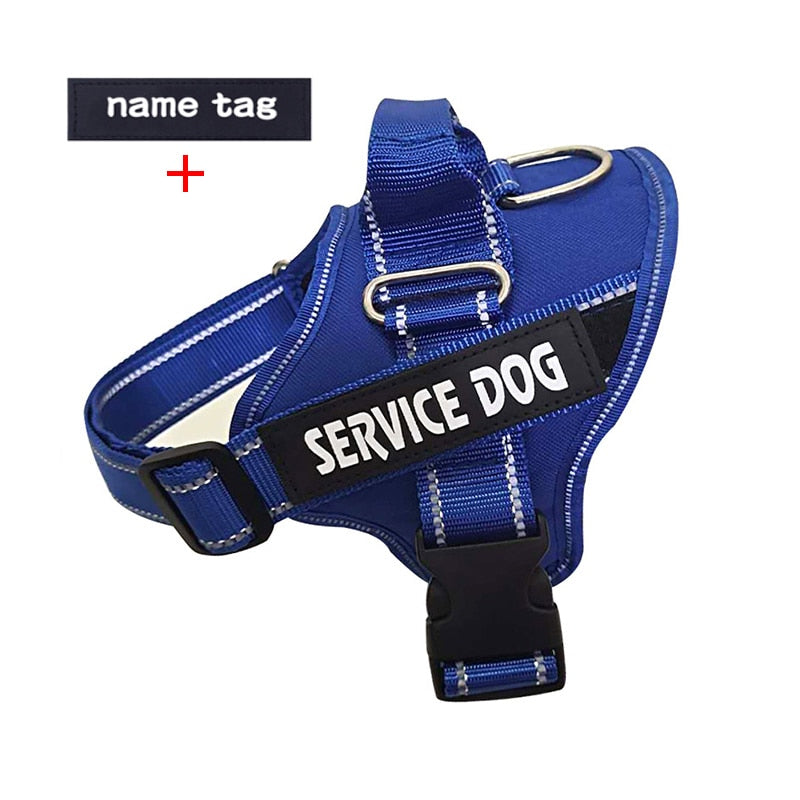 Nylon Dog Harness Personalized Reflective Pet K9 Harness For Small Medium Large Dogs Breathable Mesh Pad Dog Harness No Pull | Pampered Pets