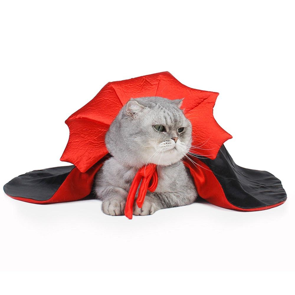 Cute Halloween Pet Costumes Cosplay Vampire Cloak For Small Dog Cat Kitten Puppy Dress Kawaii Pet Clothes Cat Accessoties Gift - Pampered Pets