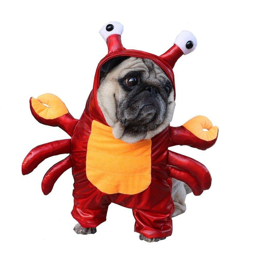 Dog Clothes Halloween Funny Pet Red Crab Costume Pet Cute Cosplay Special Events Apparel Outfit Dog Costumes Clothing Dropship - Pampered Pets