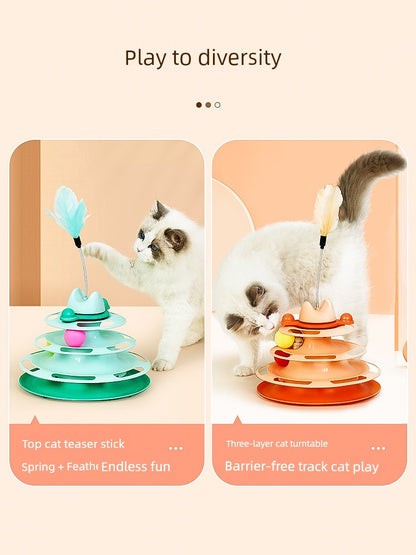 Cat Toy Self-Hi Relieving Stuffy Handy Gadget Cat Teaser Cat Turntable Ball Pet Cat Cat Cat Kittens Kitten All Products