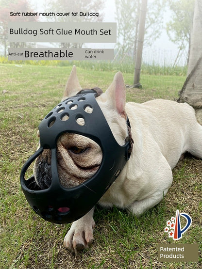 Bully Mouth Cover Bulldog Jarre Aero Bull Dog Mouth Cover Pug Jarre Aero Bull Special Mouth Cover Head Cover Anti-Bite Water. Drinking Mouth Cover