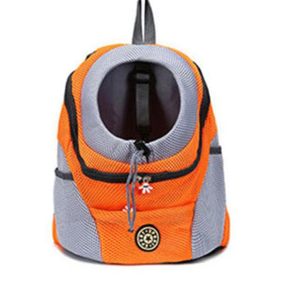 Venxuis New Out Double Shoulder Portable Travel Backpack Outdoor Pet Dog Carrier Bag Pet Dog Front Bag Mesh Backpack Head | Pampered Pets