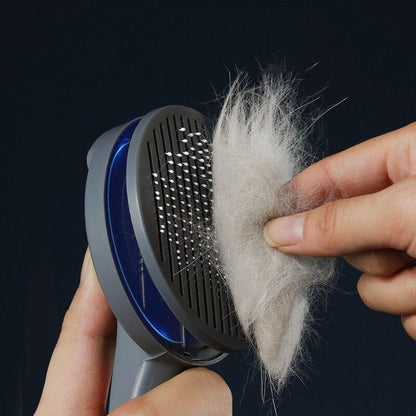 Cat Comb Brush Pet Hair Removes Comb For Cat Dog Pet Grooming Hair Cleaner Cleaning Pet Dog Cat Supplies Self Cleaning Cat Brush - Pampered Pets