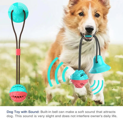 Dog Chew Toys，for Aggressive Chewers，Interactive Dog Suction Cup Toy，Teething Rope Toy，Dog Puzzle Treat Food Dispensing Ball Toy