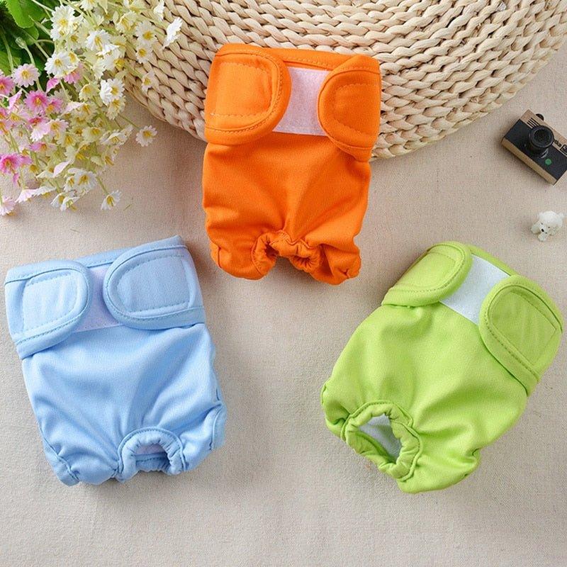 Pet Physiological Pants Diaper Sanitary Washable Female For Small Dog Panties Shorts Puppy Underwear Short Diaper Pet Underwear - Pampered Pets