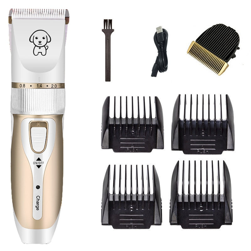 Dogs Clipper Grooming Clipper Kit USB Professional Rechargeable Low-Noise Clipper For Dog  Pets Hair Trimmer Display Battery | Pampered Pets