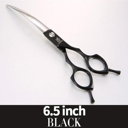 Fenice 6.5/7.0 inch Colorful Professional Pets Grooming Scissors Curved Dogs Hair Cutting Shear Japan 440C - Pampered Pets