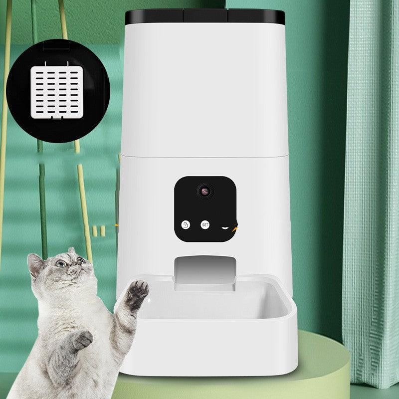 Intelligent Timed And Quantitative Fully Automatic Pet Feeder - Pampered Pets