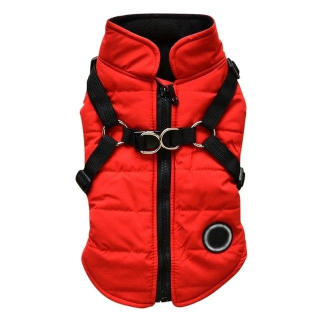 Waterproof Pet Coat With Harness - Pampered Pets