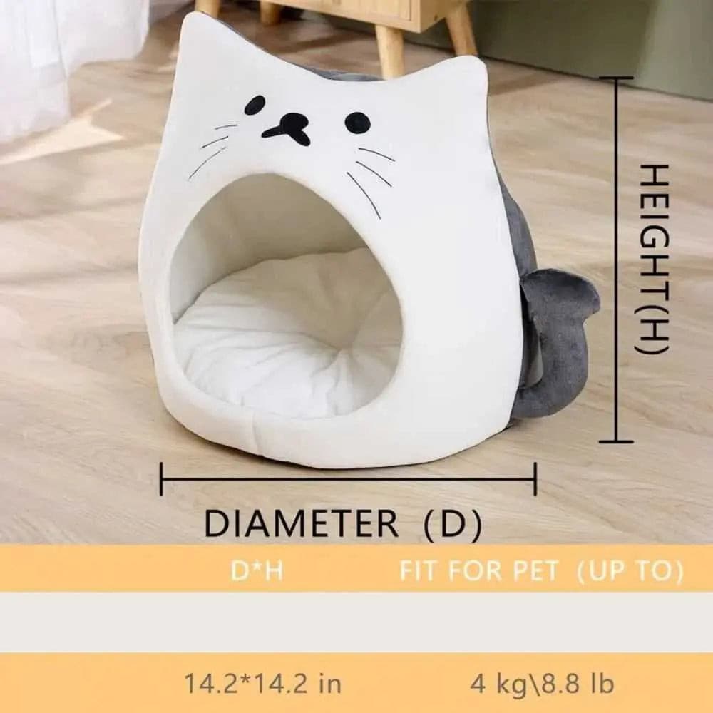 Adorable Cat Shape Pet House | Pampered Pets