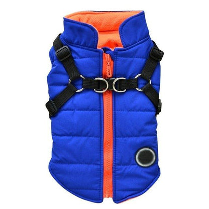 Waterproof Pet Coat With Harness - Pampered Pets