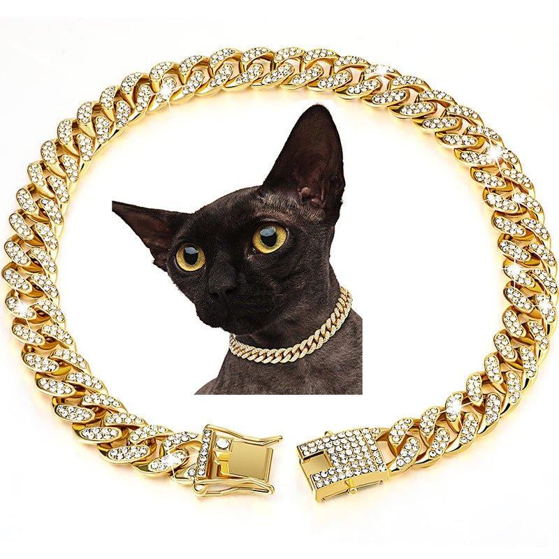 Diamond Hip Hop Dog Collar Necklace - Pampered Pets