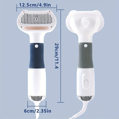 Quiet Pet Grooming Dryer With Comb Brush For Grooming Dogs, Cats, And Kittens - Fast Drying And Gentle On Fur - Pampered Pets