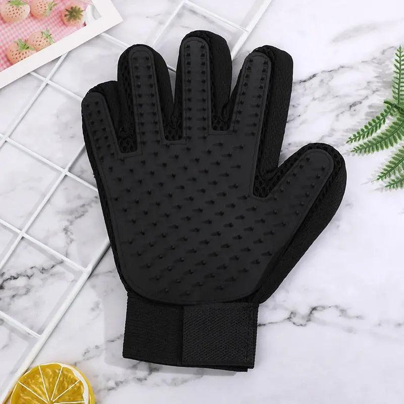 Pet Glove Cat Grooming Glove Cat Hair Deshedding Brush Gloves Dog Comb for Cats Bath Hair Remover Clean Massage Brush For Animal - Pampered Pets