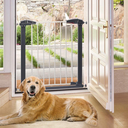 Sturdy Safe Gate With 4 Pressured Adjustment Bolts Dog Indoor Gate,Stair Gate For Pets, 29in To 34in Wide 32in Height - Pampered Pets