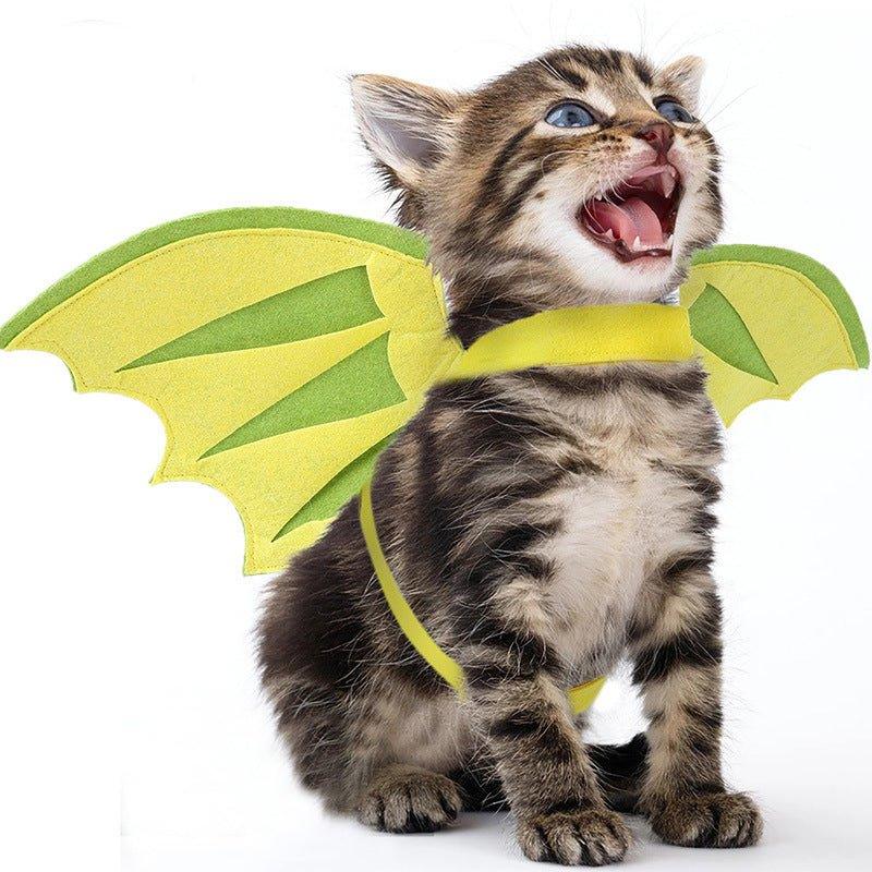 Halloween Pet Dinosaur Wings Makeover - Pampered Pets