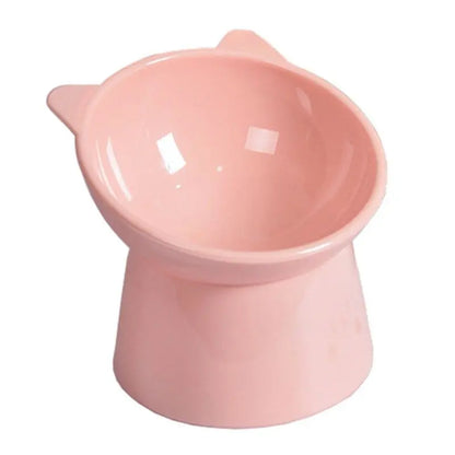45°Neck Protector Cat Bowl High Foot Dog Bowl Cat Food Water Bowl PP Material Anti-overturning Binaural Pet Feeding Feeder Bowl - Image #2