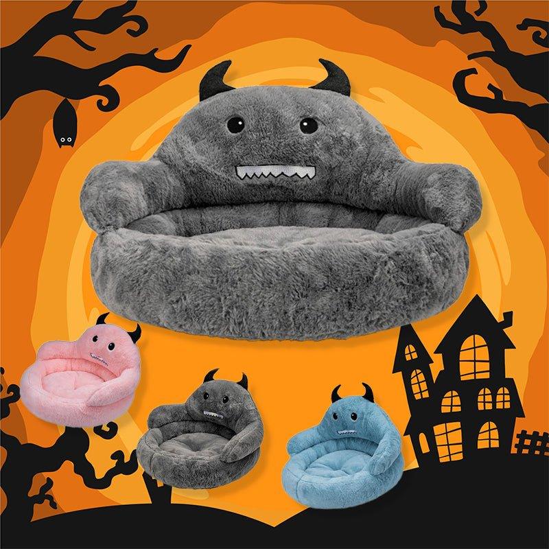 Halloween Dog Cat Litter Big Space All-enclosed Fall And Winter Warmth Teddy Puppy Kennel Pet House - Pampered Pets