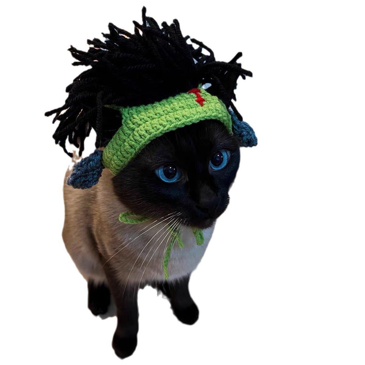 Punk Cat Hat Funny Rock Decoration - Pampered Pets