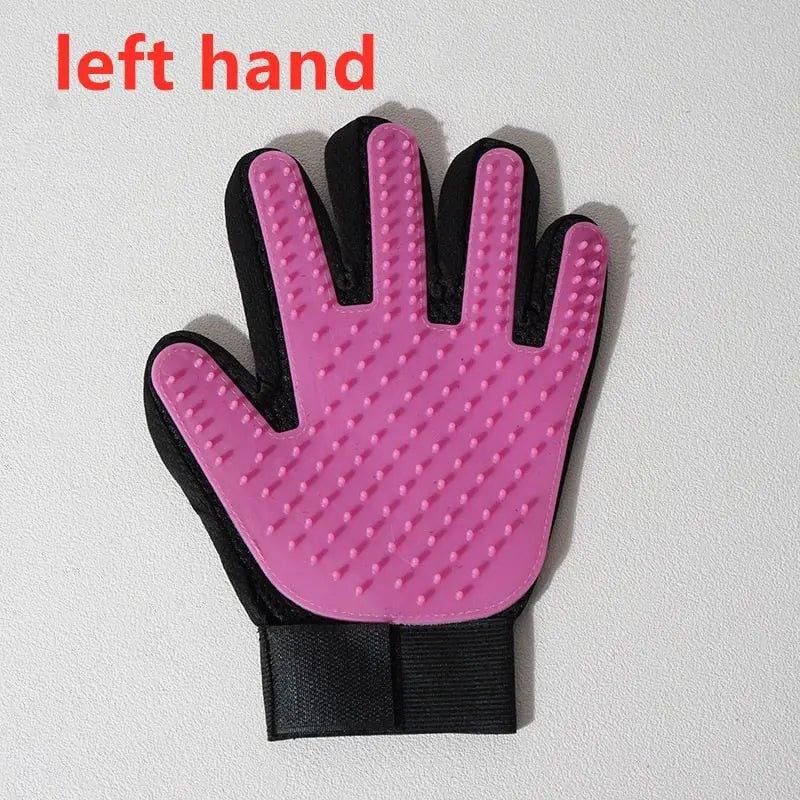 Pet Glove Cat Grooming Glove Cat Hair Deshedding Brush Gloves Dog Comb for Cats Bath Hair Remover Clean Massage Brush For Animal - Pampered Pets