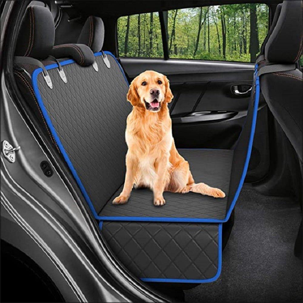 Dog Car Seat Cover View Mesh Pet Carrier Hammock Safety Protector Car Rear Back Seat Mat With Zipper And Pocket For Travel - Pampered Pets