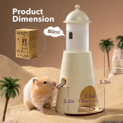 MEWOOFUN Hamster Water Bottle With Stand & Hideout Space 150ml Convenient And Comfortable Solution For Dwarf Hamsters Gerbil - Pampered Pets