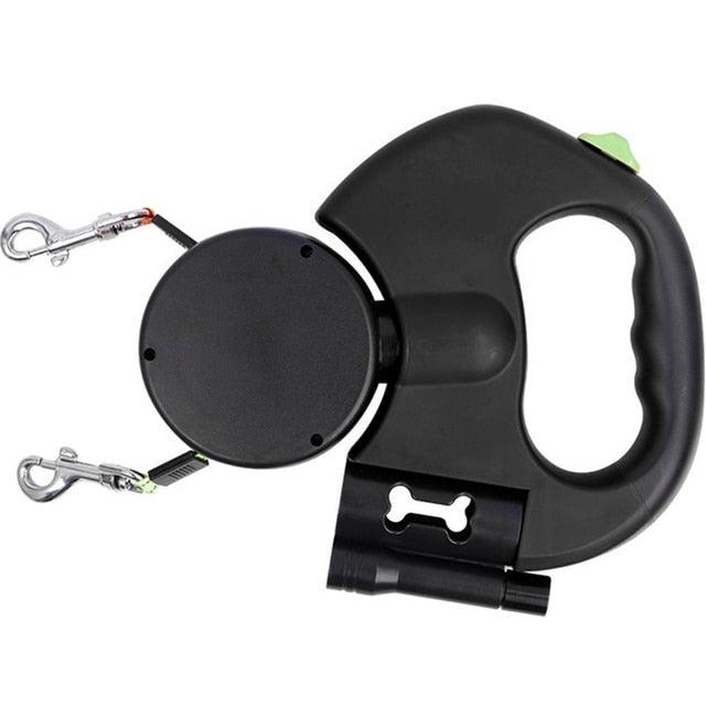 Automatic Dual Retractable Dog Leash - Pampered Pets