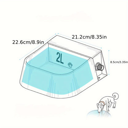 Pet Automatic Water Dispenser, Dog Auto Fill Water Bowl, Livestock Float Valve Water Feeder For Dog Cat Drinking - Pampered Pets