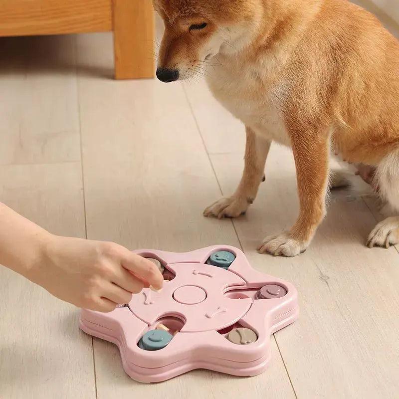 Doggy Educational Toy Food Dropping Ball Food Hiding Toy Cat Dog Relieve Depression Handy Gadget Play by Yourself Training Intelligence Slow Food Plate - Image #3