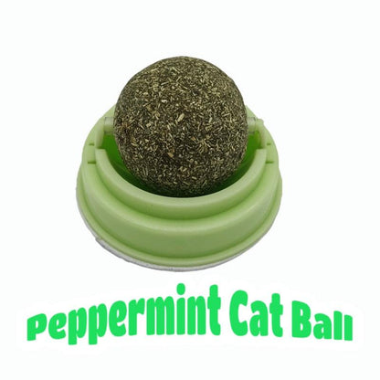 Natural Catnip Cat Wall Stick-on Ball - Pampered Pets