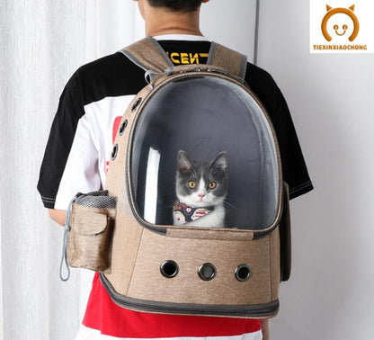 Cat Carrier Backpack Space Capsule - Pampered Pets