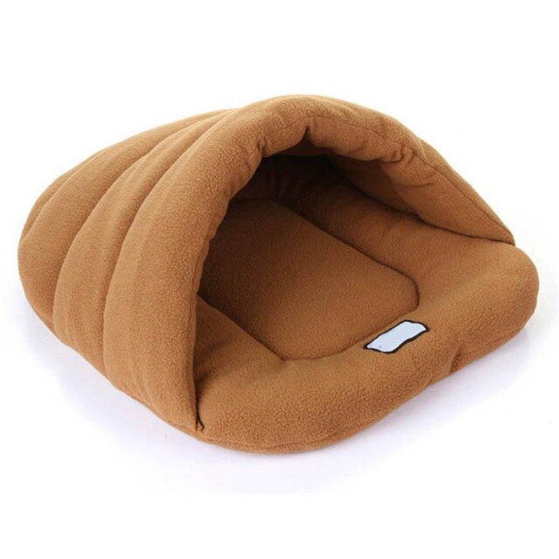 Warm Dog Bed Cave Portable Puppy Kennel Washable Soft Pet Mat Indoor Cat House for Small Medium Dogs Sleeping Bag Pet Supplies - Pampered Pets