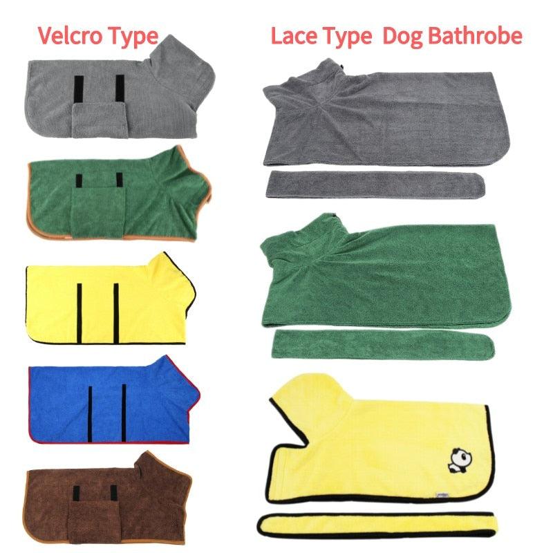 Super Absorbent Pet Bathrobe Towel - Pampered Pets