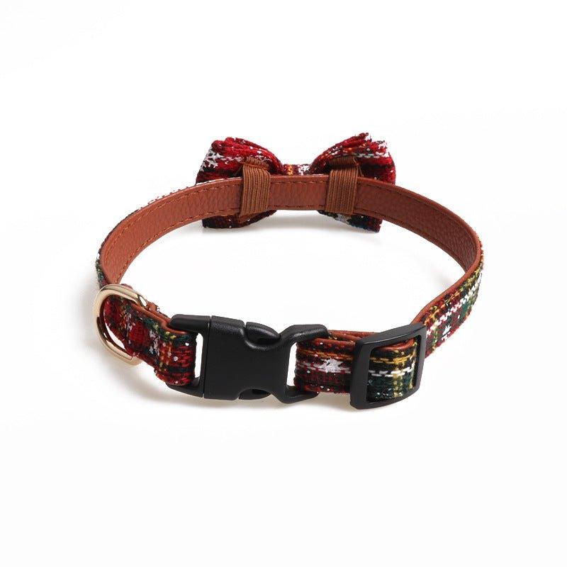 Red Striped Puppy Cat Collar - Pampered Pets