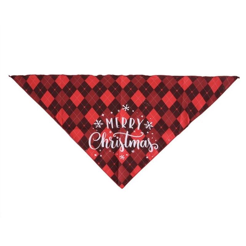 Dog Bandanas Pet Scarf Christmas Pet Triangle Bibs for Dogs Washable Bow Tie Collar Cat Dog Kerchief Small Large Dog Accessories - Pampered Pets