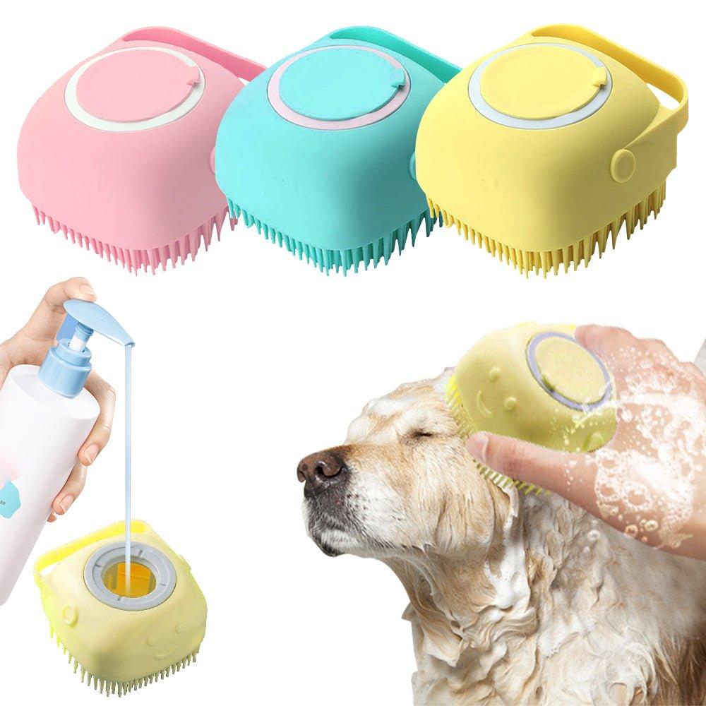 Soft Silicone Dog Brush - Pampered Pets