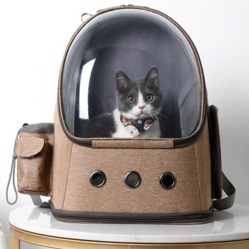 Cat Carrier Backpack Space Capsule - Pampered Pets