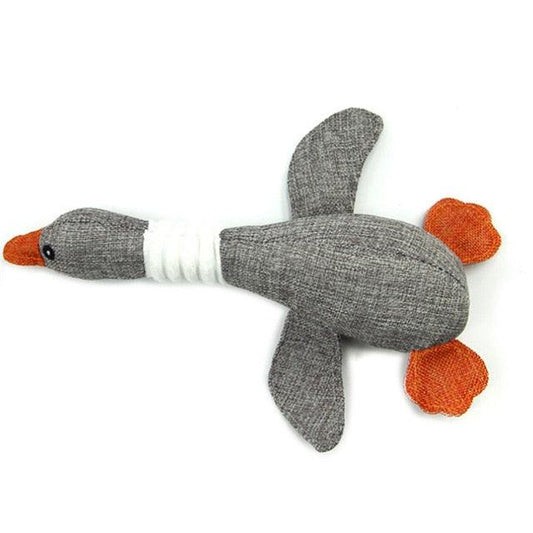 Chewing Sound Goose Cloth Toy - Pampered Pets