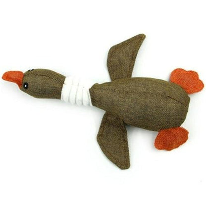 Chewing Sound Goose Cloth Toy - Pampered Pets