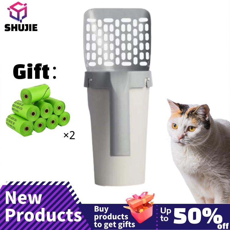 Integrated Cat Litter Shovel - Pampered Pets