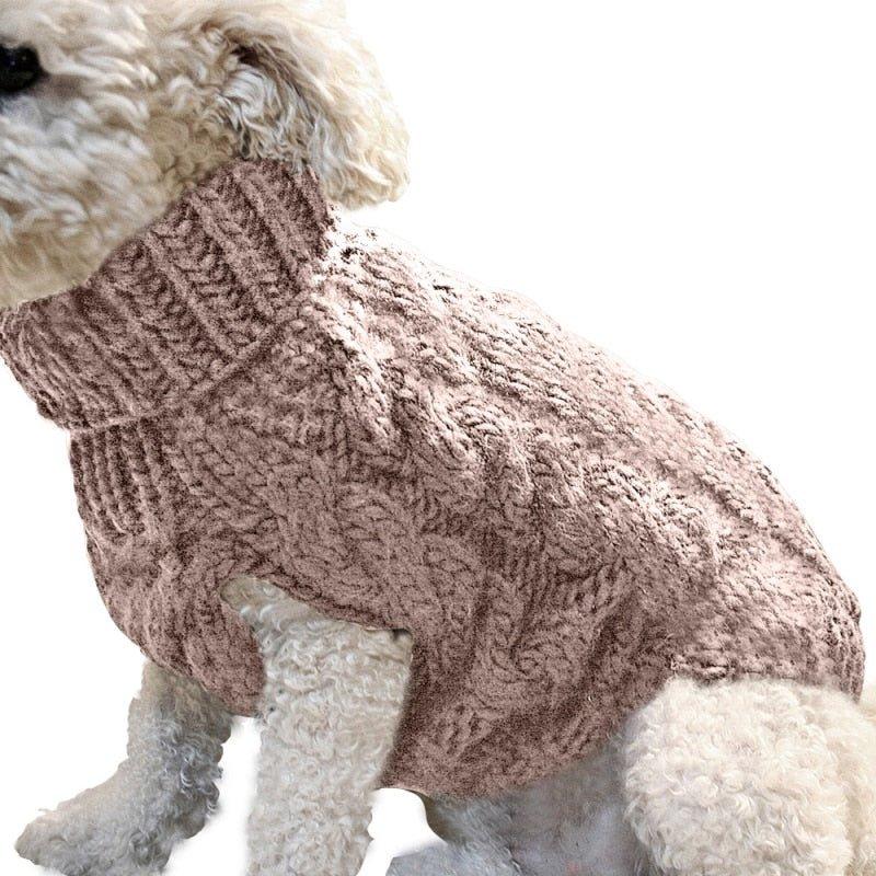 Soft Winter Cable Knit Sweater - Pampered Pets