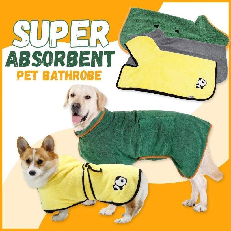 Super Absorbent Pet Bathrobe Towel - Pampered Pets