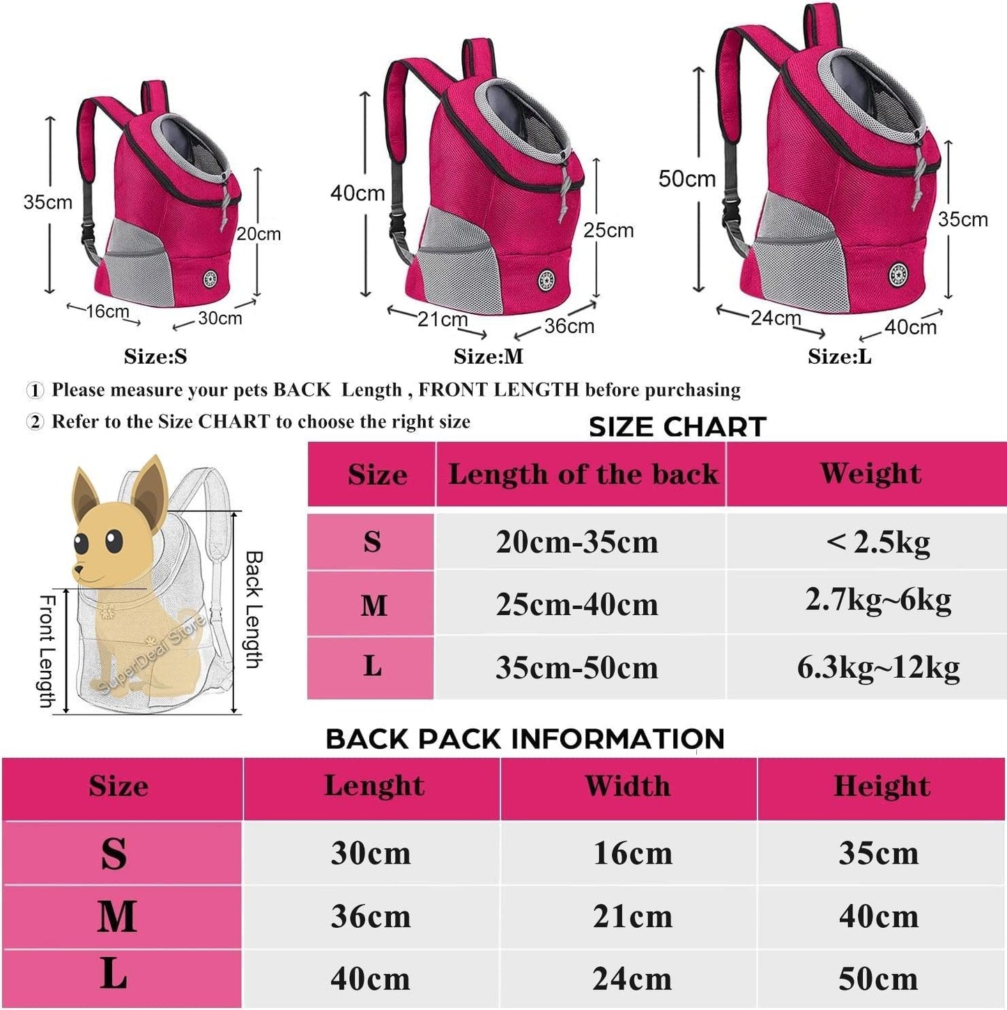 Pet Travel Carrier Bag - Pampered Pets