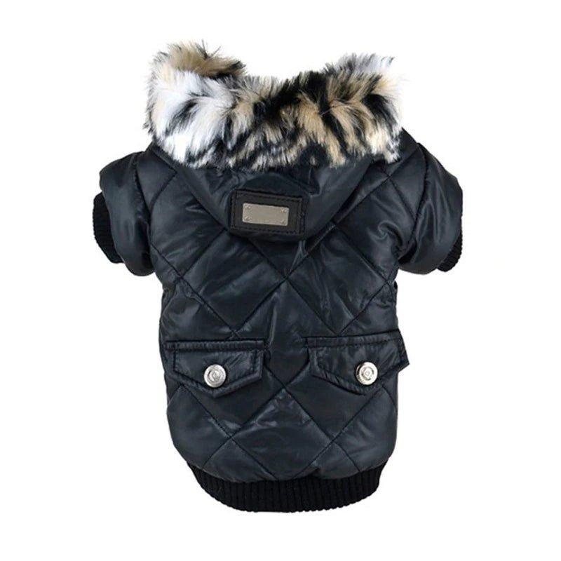 Winter Dog Clothes Warm Thicken Coat Jacket for Puppy Pet Fur Hoodie for Small Medium Dogs Chihuahua French Bulldog Clothing - Pampered Pets