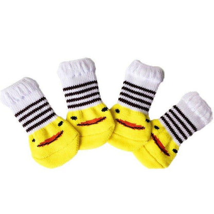 4Pcs Set Knitted Pet Socks - Pampered Pets