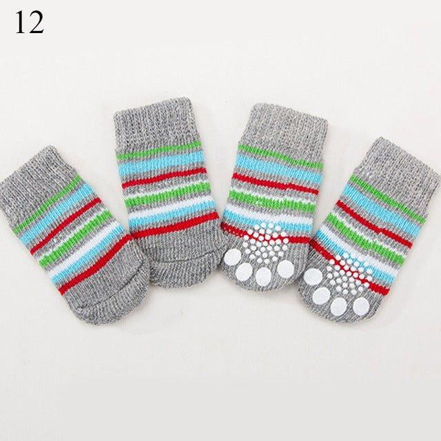 4Pcs Set Knitted Pet Socks - Pampered Pets