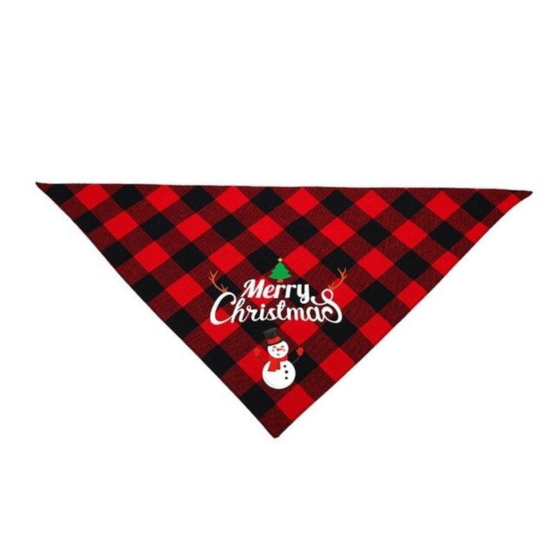 Dog Bandanas Pet Scarf Christmas Pet Triangle Bibs for Dogs Washable Bow Tie Collar Cat Dog Kerchief Small Large Dog Accessories - Pampered Pets