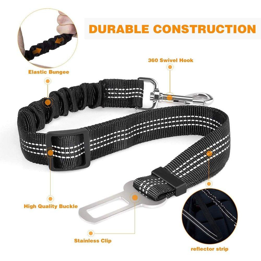 Upgraded Adjustable Dog Seat Belt - Pampered Pets