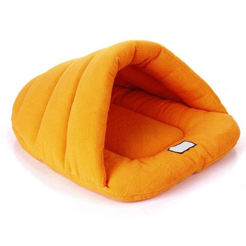 Warm Dog Bed Cave Portable Puppy Kennel Washable Soft Pet Mat Indoor Cat House for Small Medium Dogs Sleeping Bag Pet Supplies - Pampered Pets