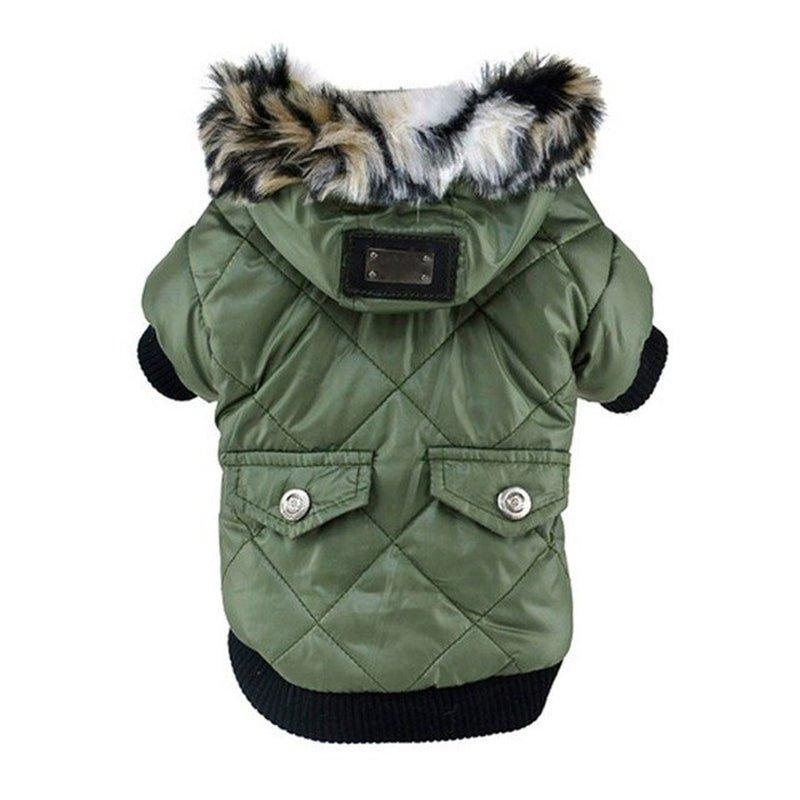 Winter Dog Clothes Warm Thicken Coat Jacket for Puppy Pet Fur Hoodie for Small Medium Dogs Chihuahua French Bulldog Clothing - Pampered Pets